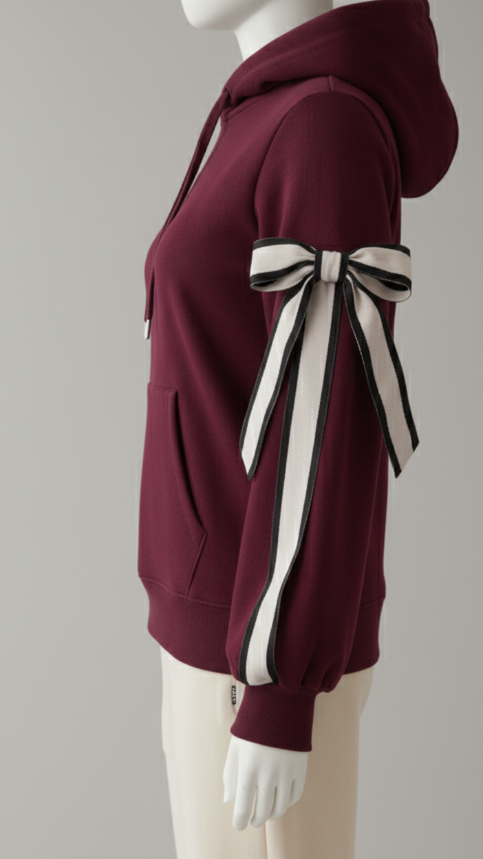 Burgundy Hoodie R-143