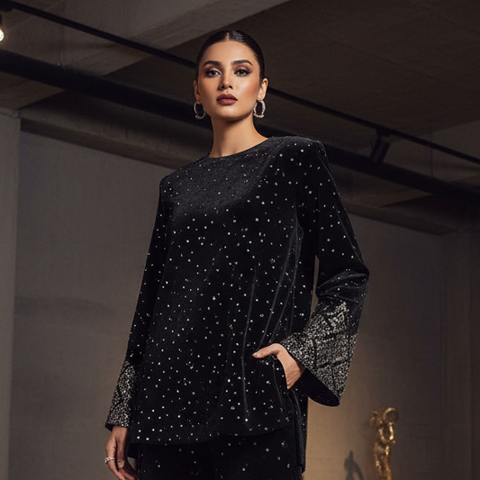 Velvet Box Cut RF-106 (2 PC STITCHED)