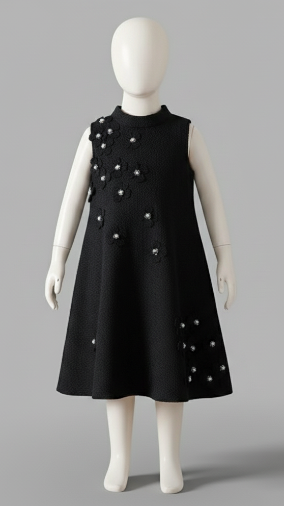 Black Frock RC- 125(1 PC STITCHED)